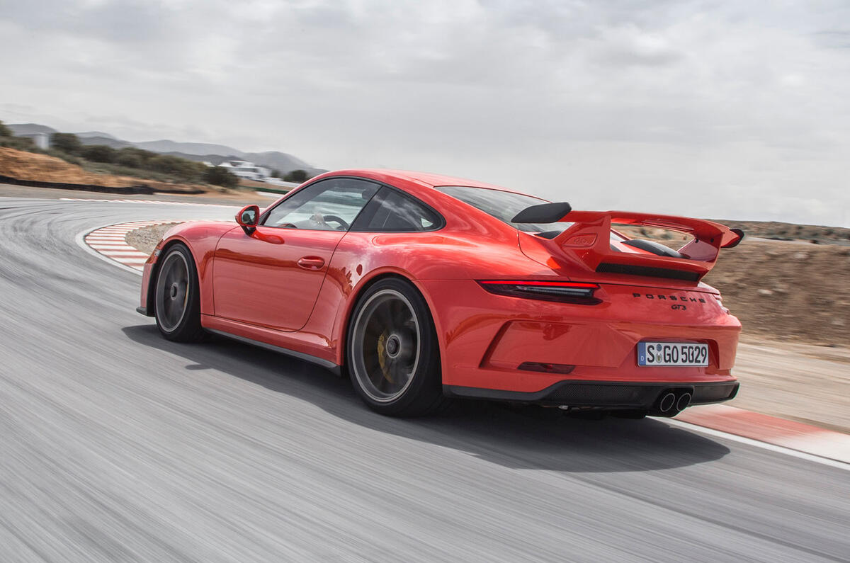 Porsche 911 GT3 on track - rear
