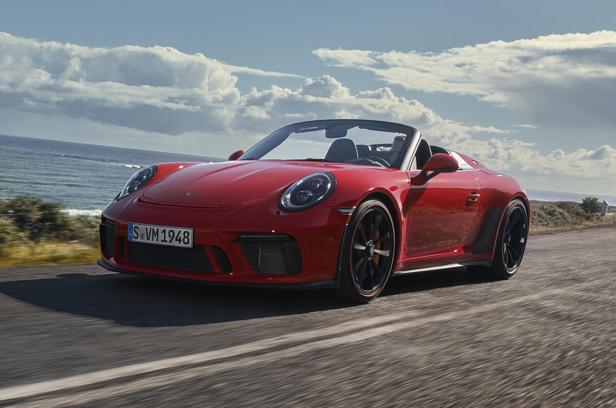 Porsche 911 Speedster 2019 reveal - front