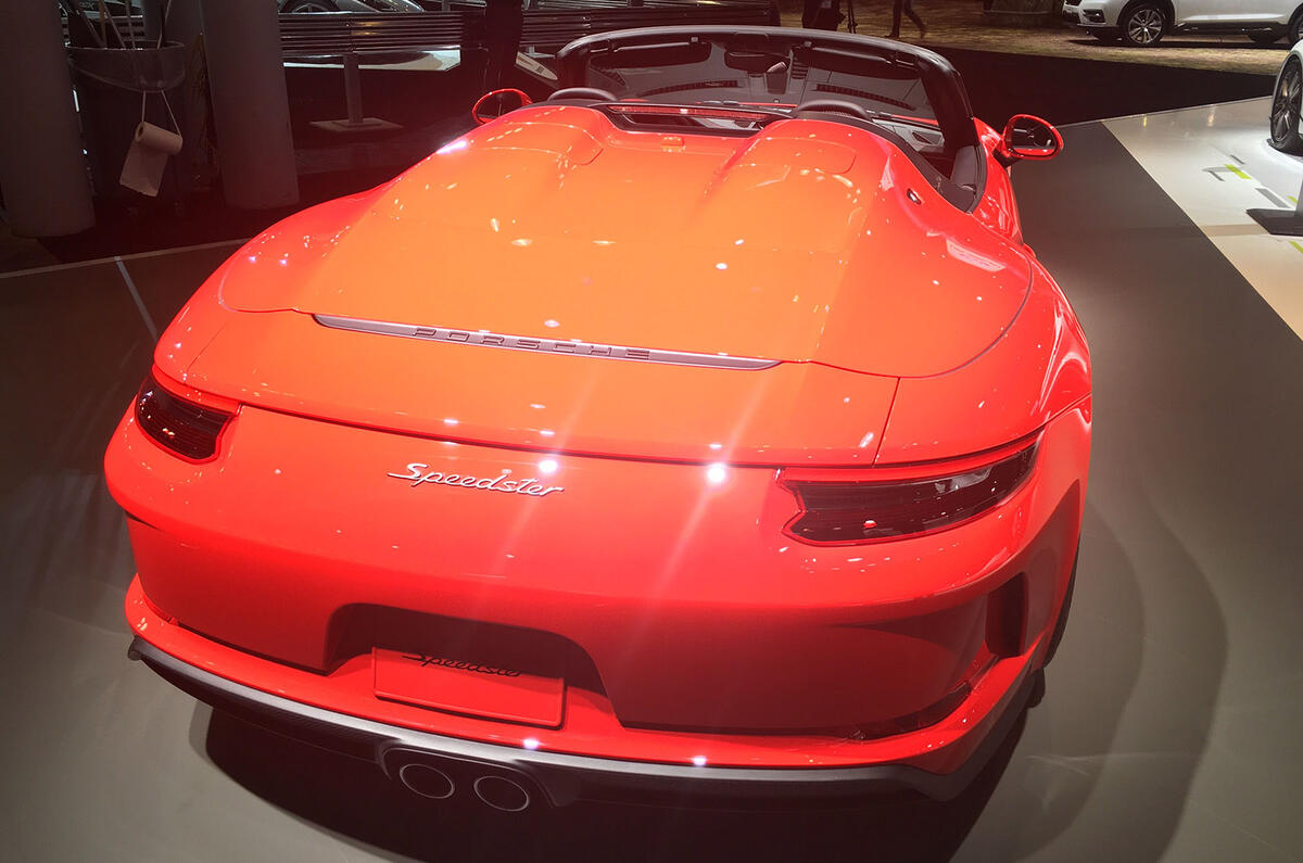 Porsche 911 Speedster 2019 - New York motor show - back