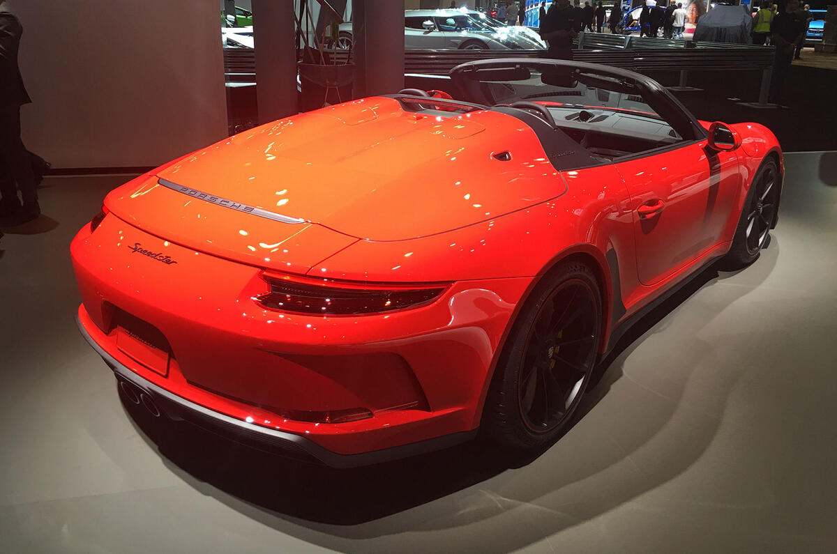 Porsche 911 Speedster 2019 - New York motor show - rear
