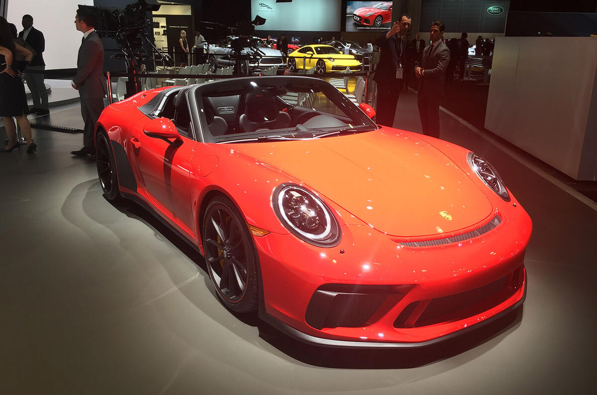 Porsche 911 Speedster 2019 - New York motor show - front