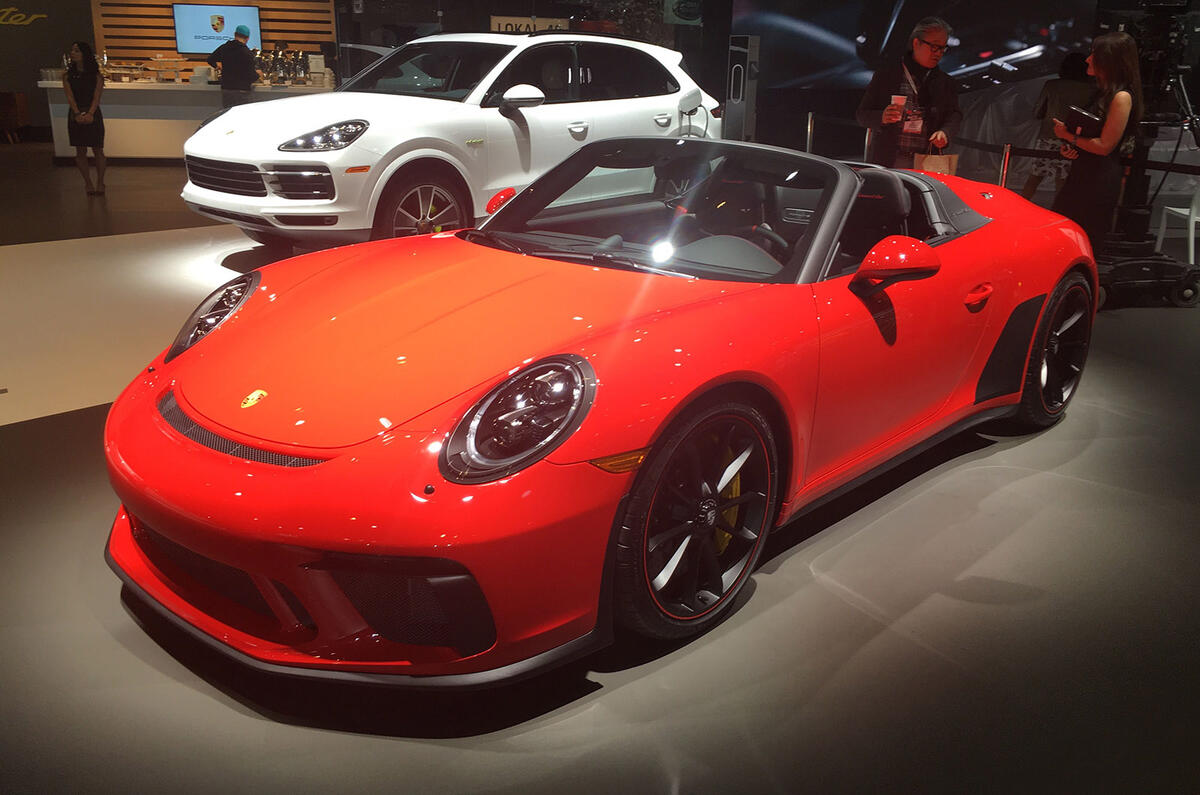 Porsche 911 Speedster 2019 - New York motor show - lead