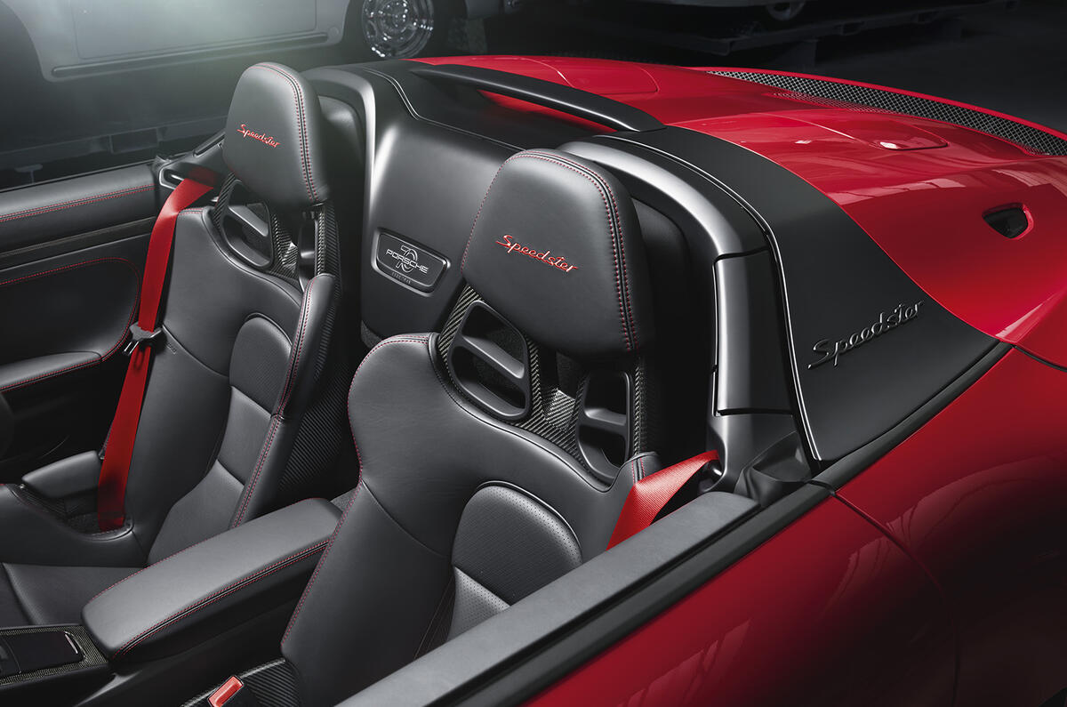 Porsche 911 Speedster 2019 reveal - seats