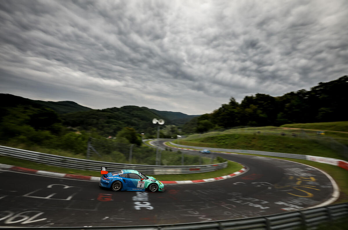 Porsche at Nurburgring cornering - Peter Dunbreck