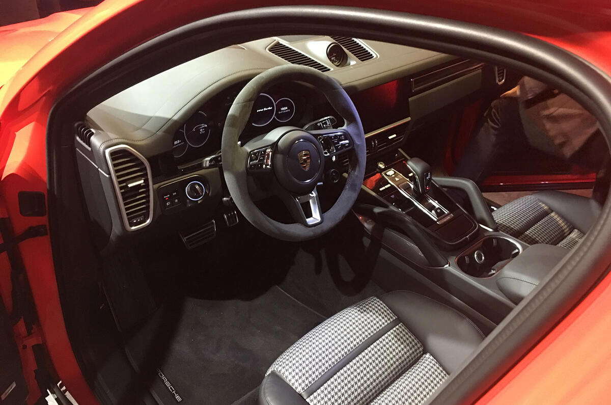 Porsche Cayenne Coupe 2019 reveal event - cabin