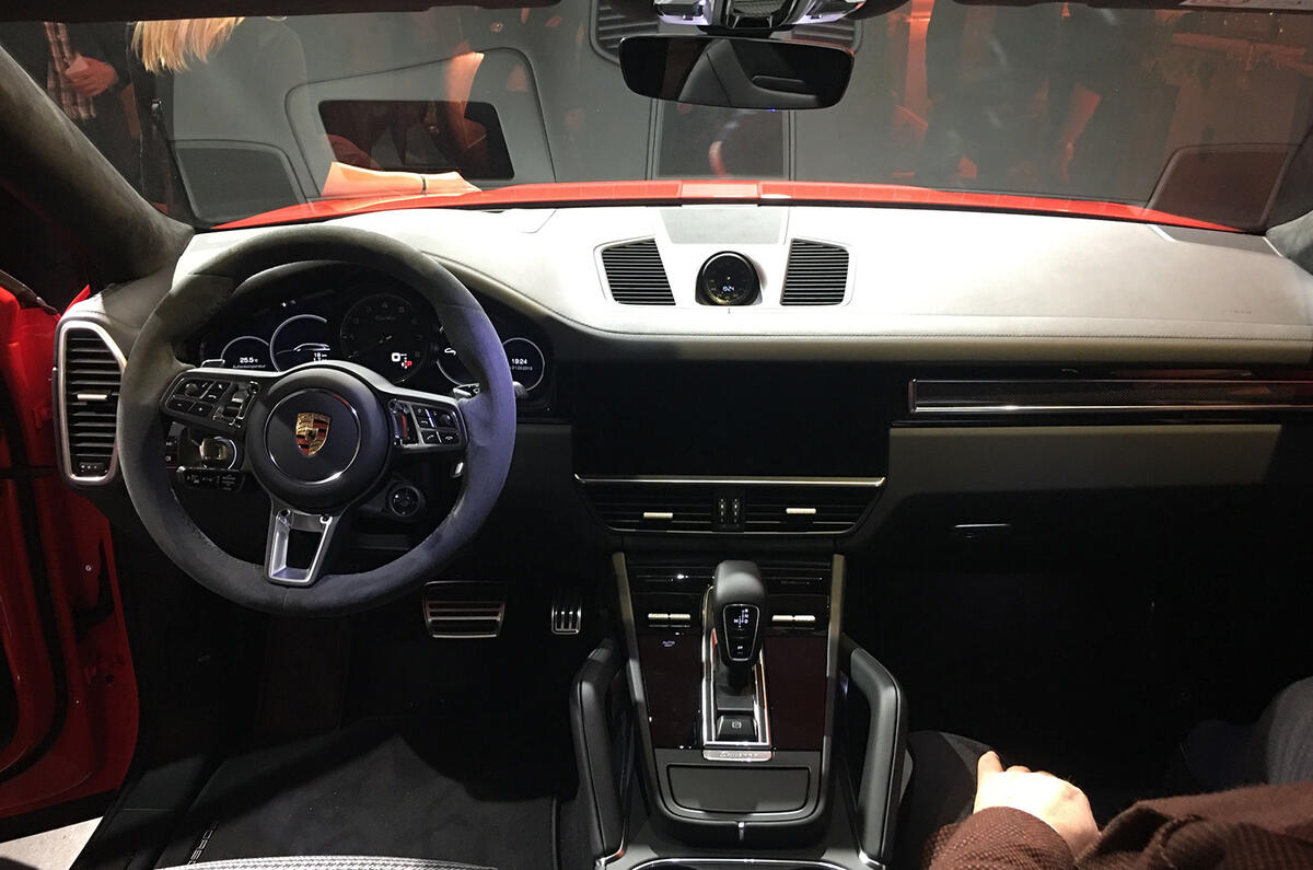 Porsche Cayenne Coupe 2019 reveal event - dashboard
