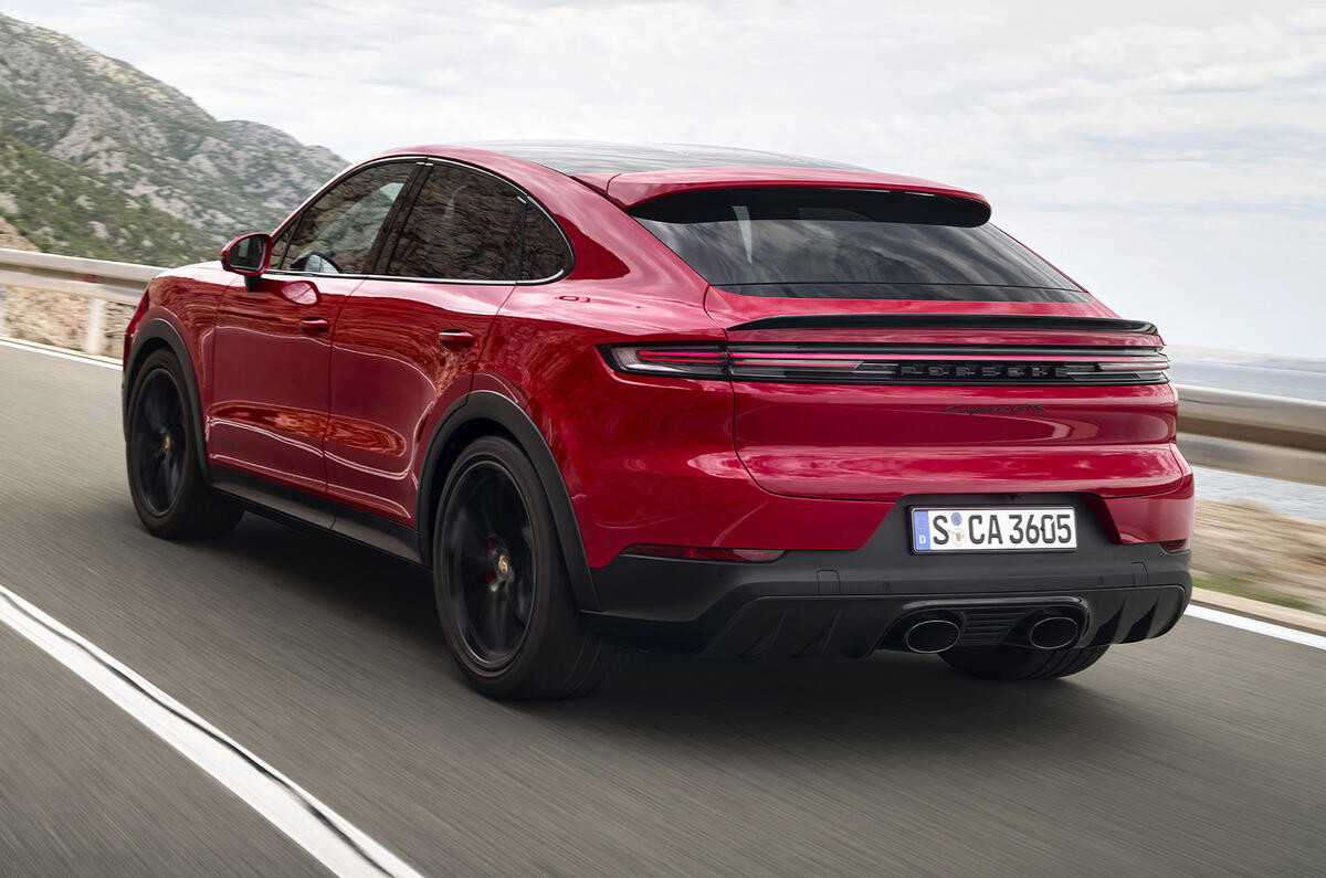Porsche Cayenne GTS rear angle Porsche Cayenne GTS rear angle