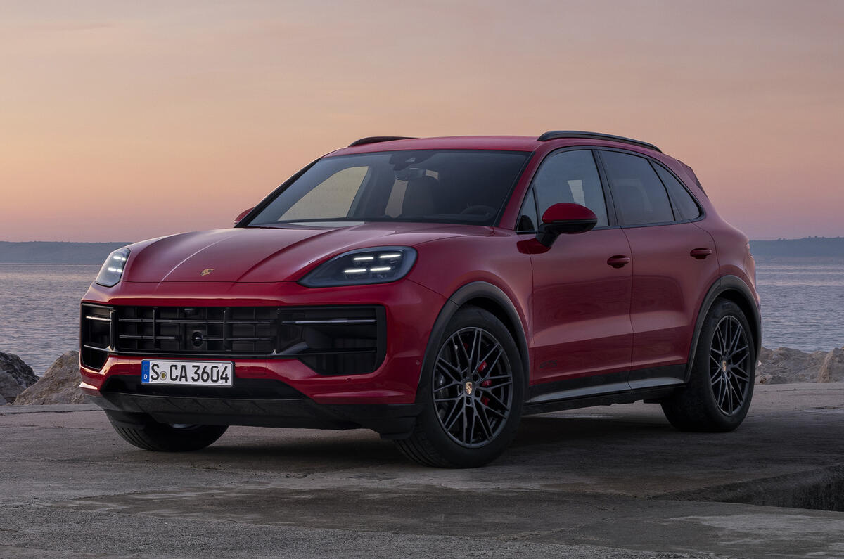 Porsche Cayenne GTS with a sunset Porsche Cayenne GTS with a sunset