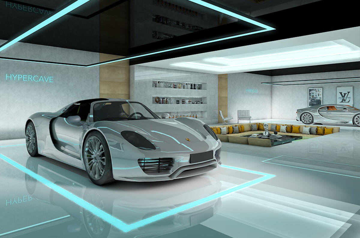Porsche in a CGI garage Porsche in a CGI garage