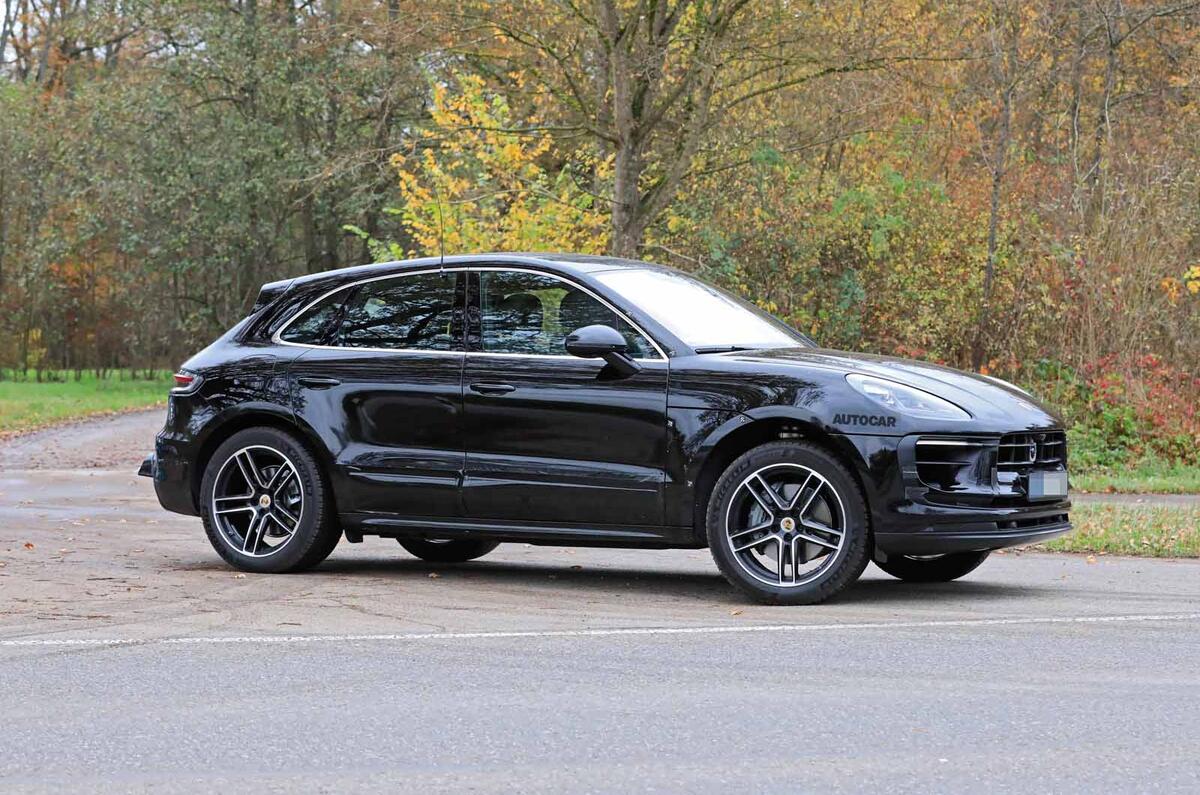 Porsche Macan facelift side front
