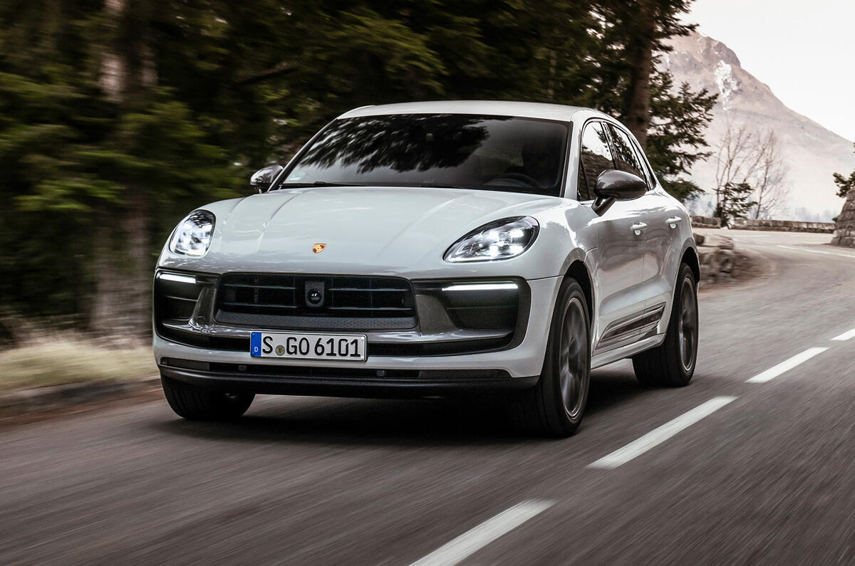 Porsche macan front three quarter