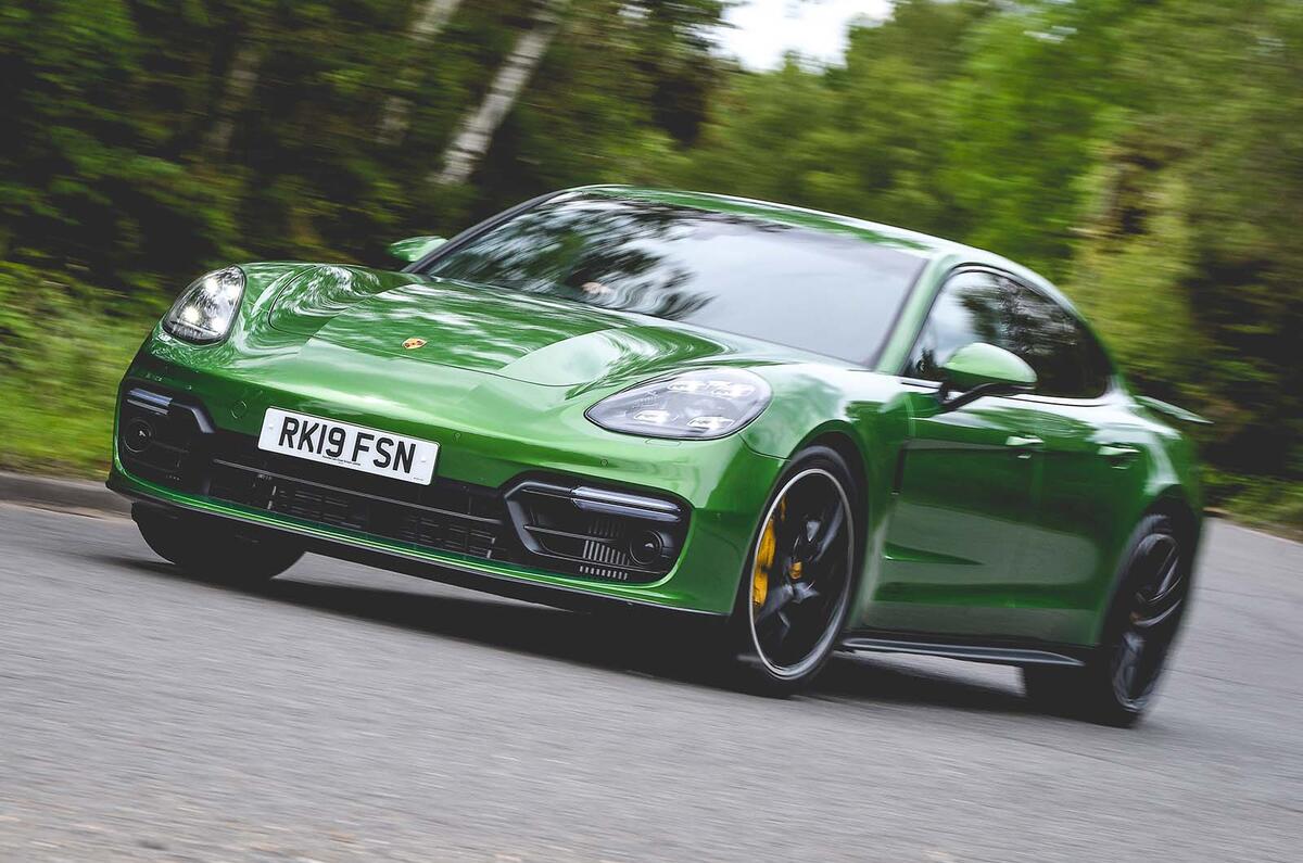 Porsche Panamera GTS front three quarter Porsche Panamera GTS front three quarter