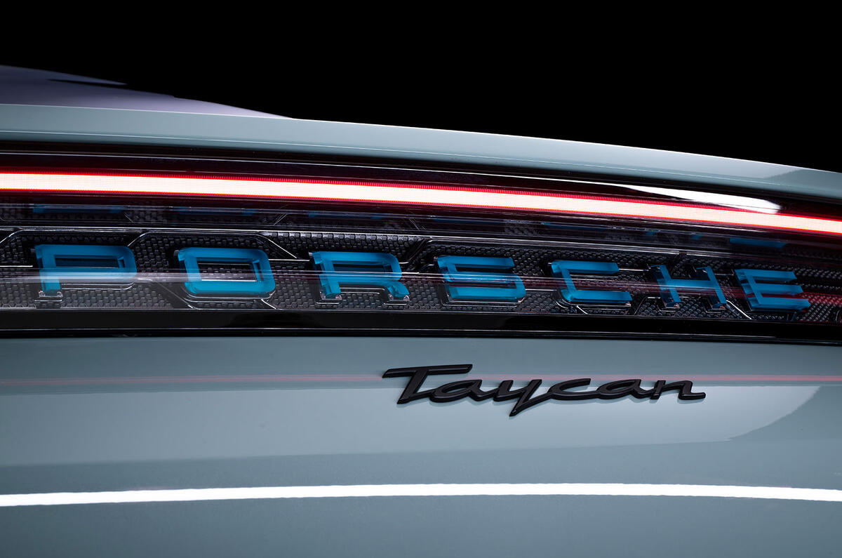 Porsche Taycan badge Porsche Taycan badge