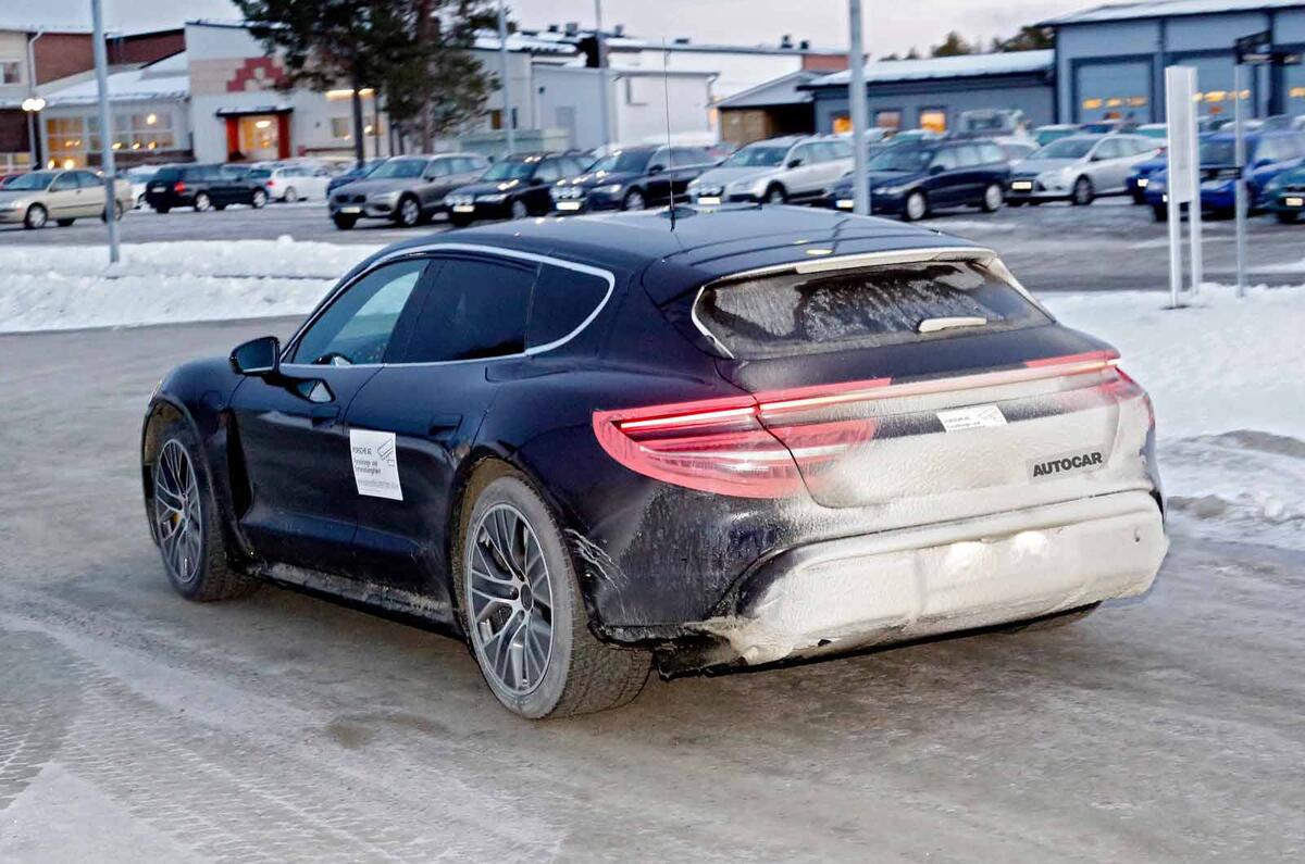 Porsche Taycan Cross Turismo side rear