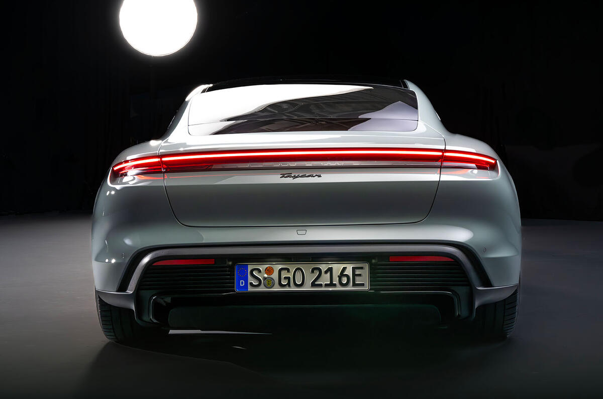 Porsche Taycan rear Porsche Taycan rear