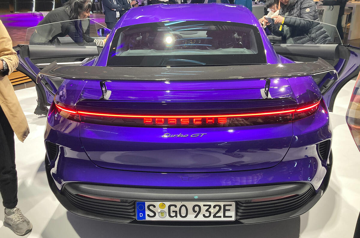 Porsche Taycan Turbo GT rear Porsche Taycan Turbo GT rear