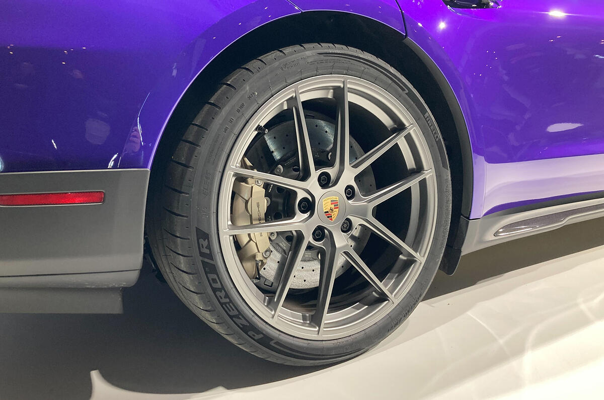 Porsche Taycan Turbo GT wheel at reveal Porsche Taycan Turbo GT wheel at reveal