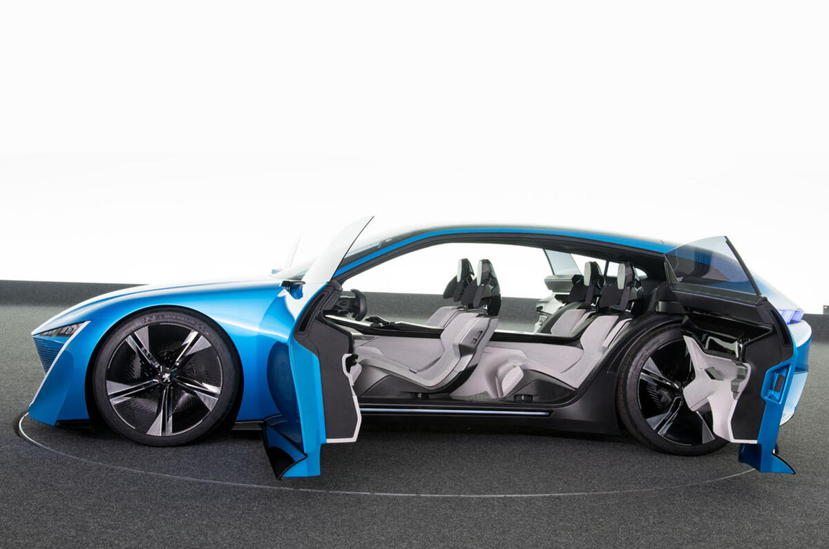 Peugeot Instinct concept side with doors open