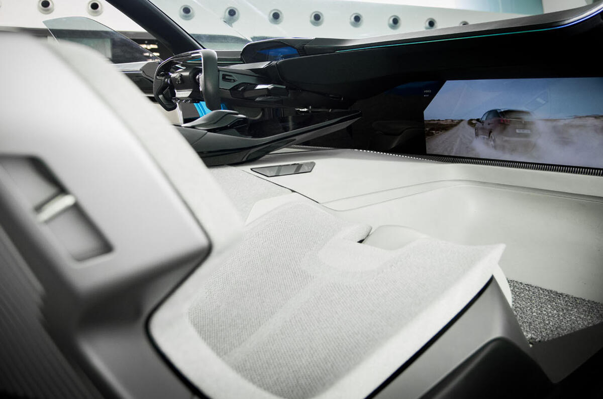 Peugeot Instinct concept headrest and interior
