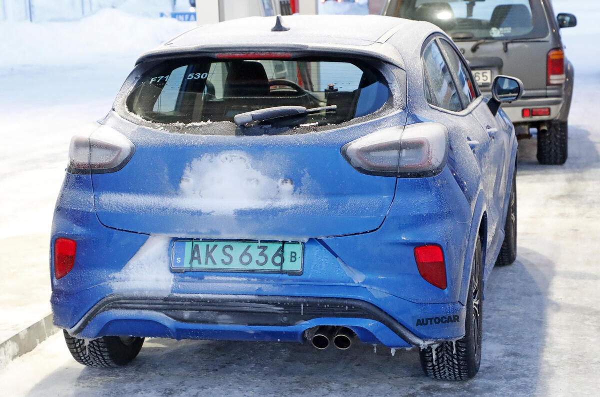 2020 Ford Puma ST prototype - rear 2020 Ford Puma ST prototype - rear