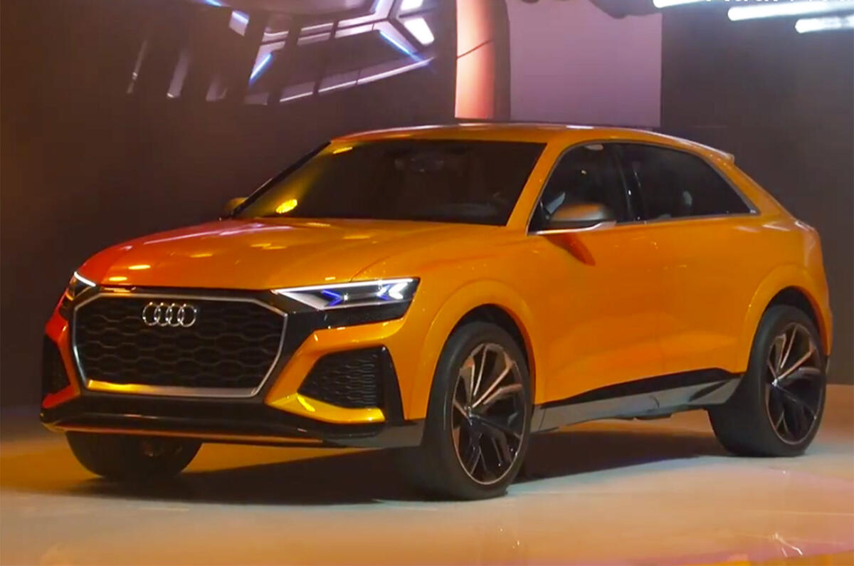 Geneva Motor Show 2018 >> Audi Q8 Sport Concept previews range-topping large SUV ... Geneva Motor Show 2018 >> Audi Q8 Sport Concept previews range-topping large SUV ...