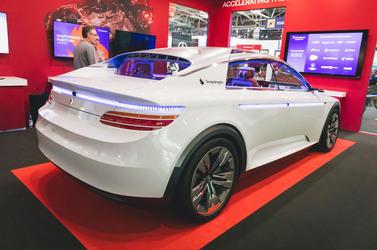 Qualcomm concept car rear quarter Qualcomm concept car rear quarter