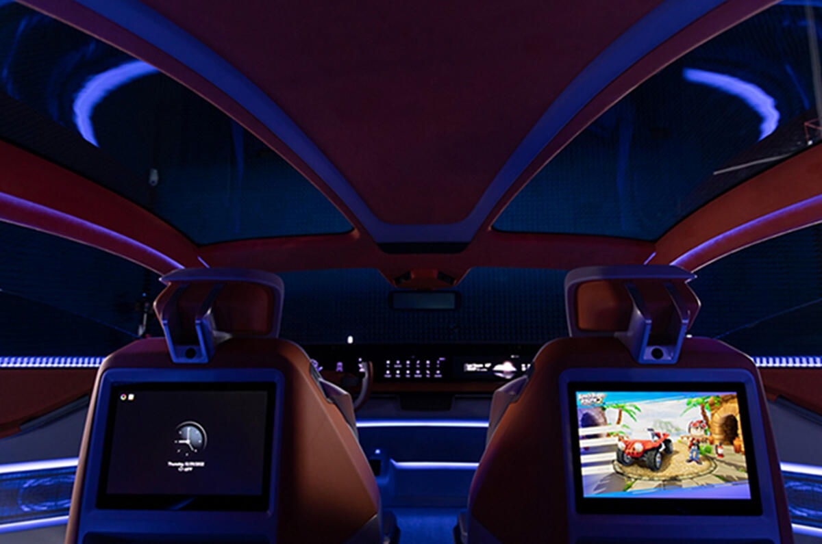 Qualcomm concept rear interior Qualcomm concept rear interior