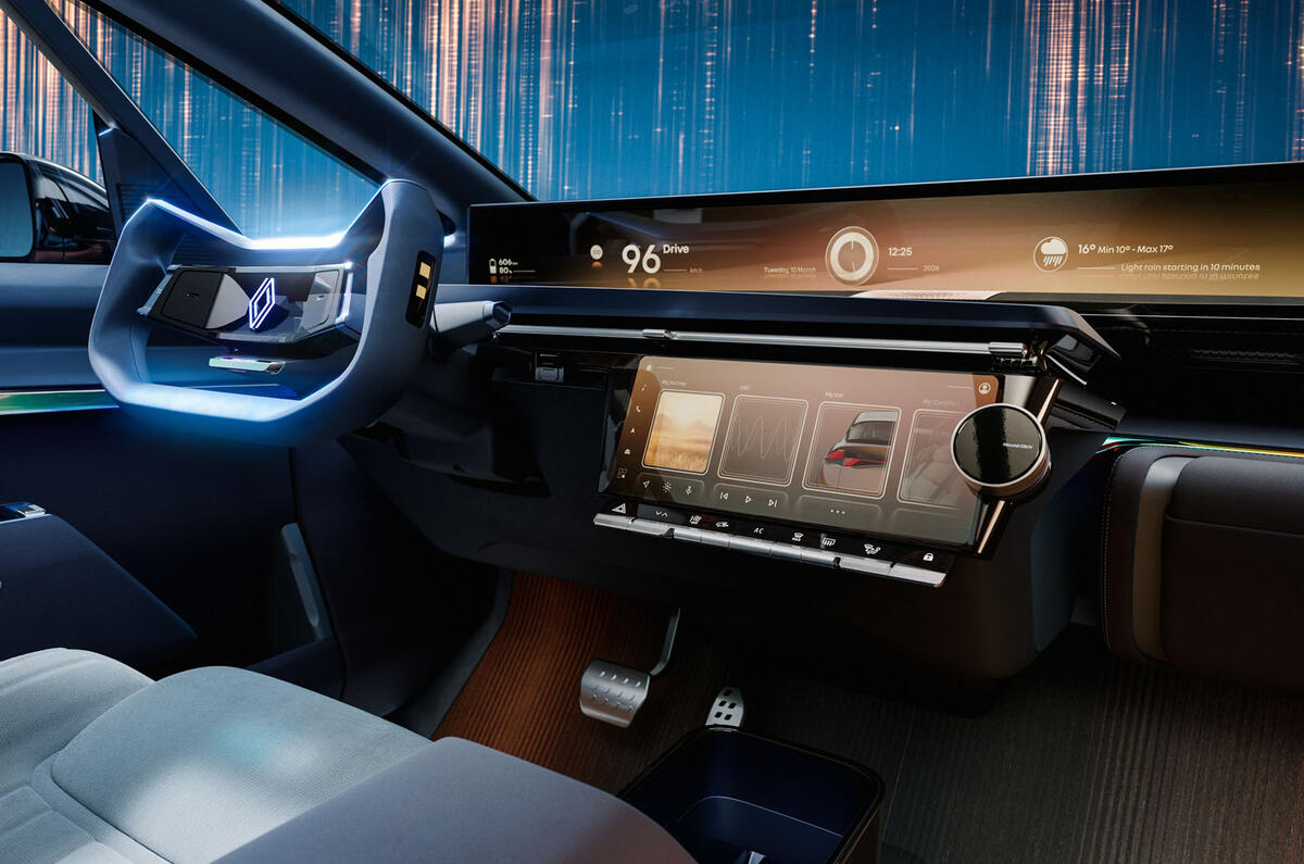 R Space concept  front dashboard