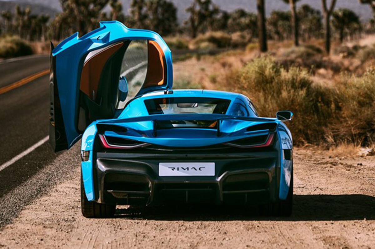 Rimac reveals bespoke C_Two California edition with champagne holder