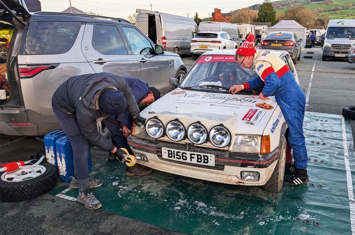 RAC Rally feature service area