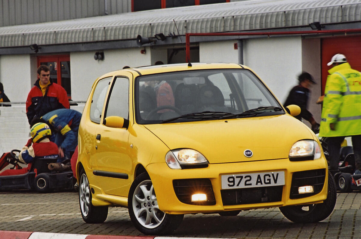 The Fiat Seicento Michael Schumacher only has 54bhp, but it's still fun because it's so light The Fiat Seicento Michael Schumacher only has 54bhp, but it's still fun because it's so light