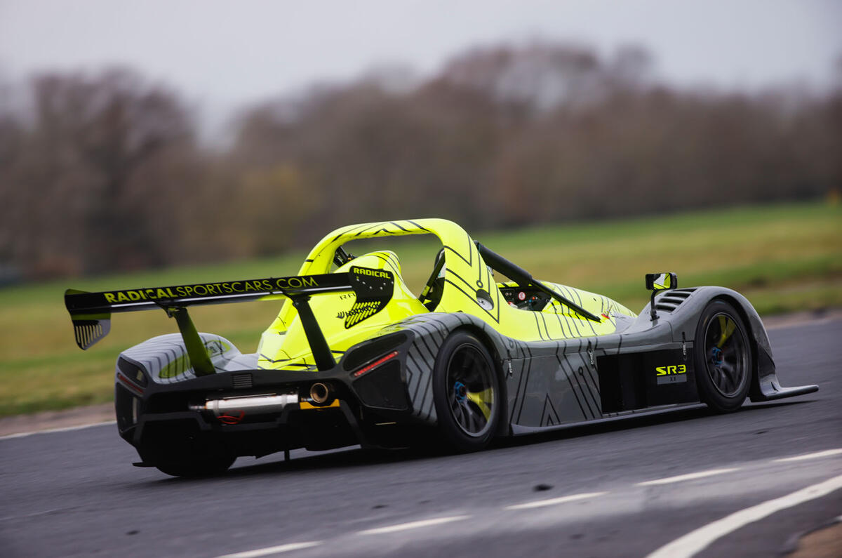 Autocar writers car of 2020   Radical SR3XX tracking rear Autocar writers car of 2020   Radical SR3XX tracking rear