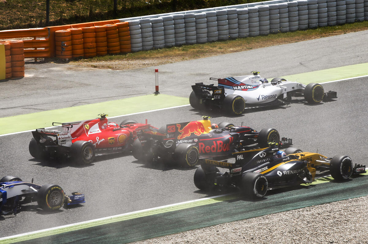 Raikkonen crashed out of Spanish Grand Prix