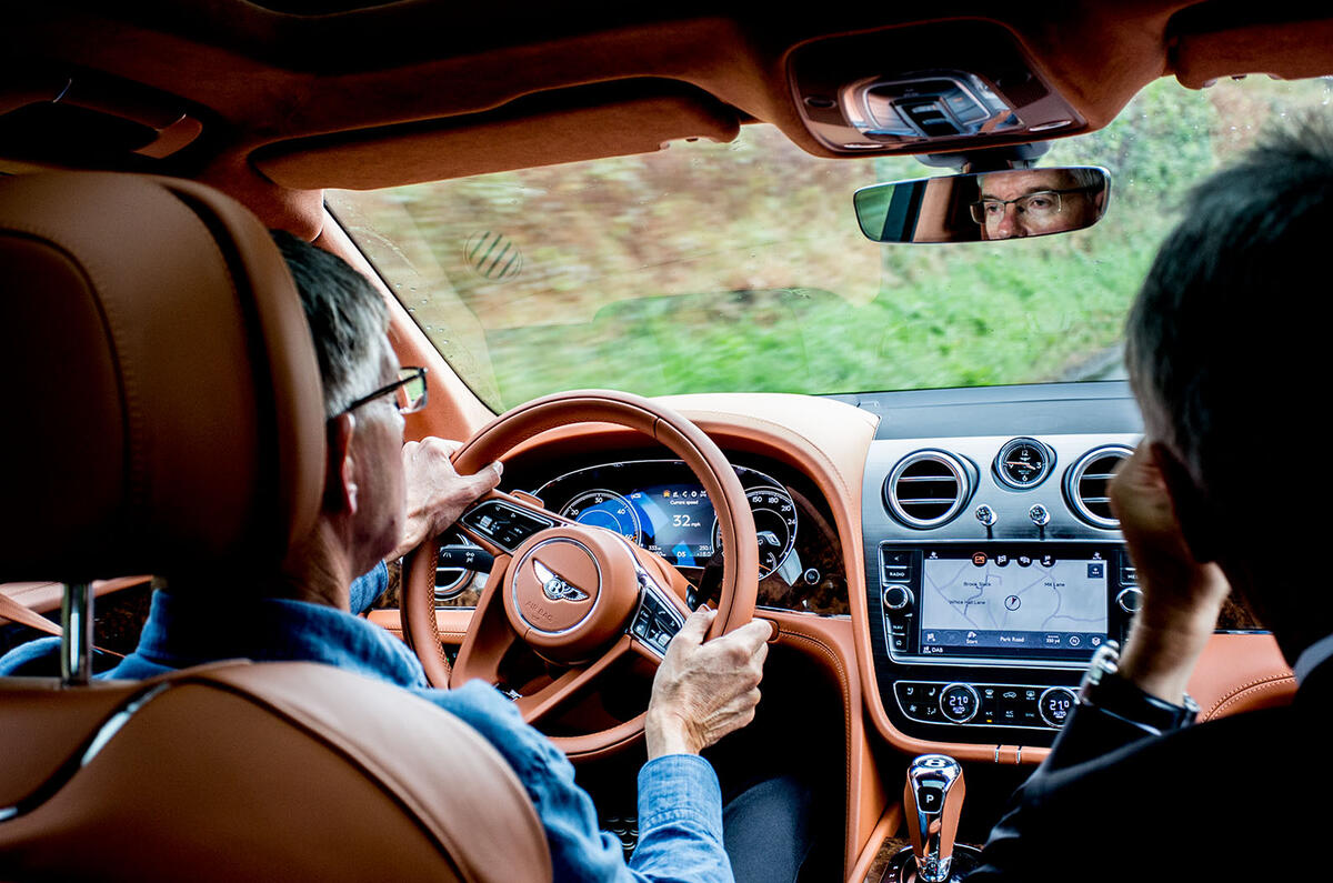 Bentley Bentayga diesel prototype drive