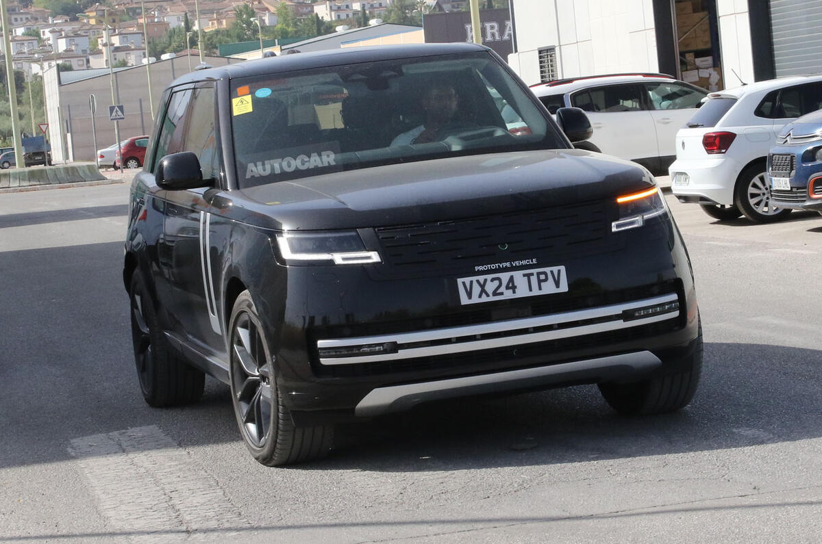 Range Rover Electric prototype front Range Rover Electric prototype front