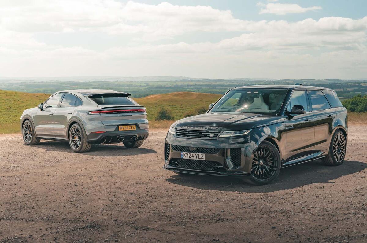 Range Rover Sport SV VS Porsche Cayenne static