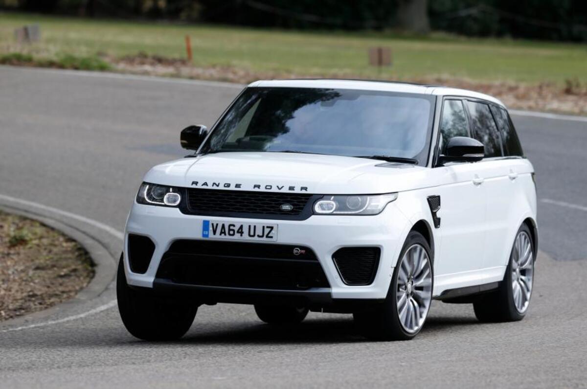 2014 Range Rover Sport SVR cornering