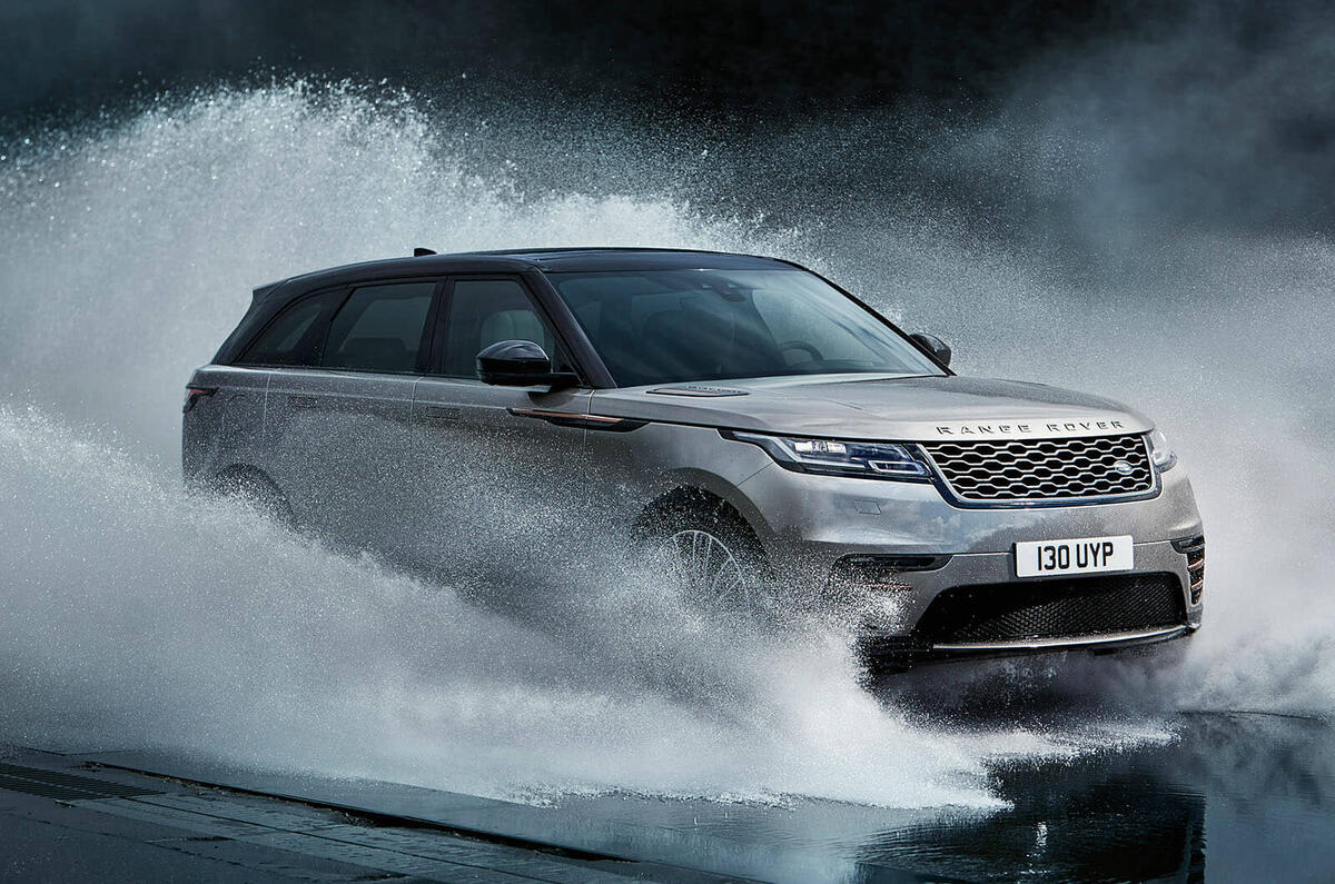 range rover velar action shot