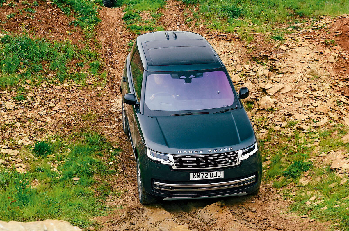 Range Rover front down hill Range Rover front down hill
