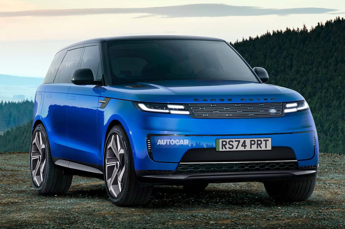Range Rover Sport EV front three quarter static Range Rover Sport EV front three quarter static