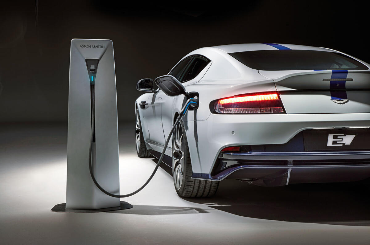 2019 Aston Martin Rapide E  - filling up