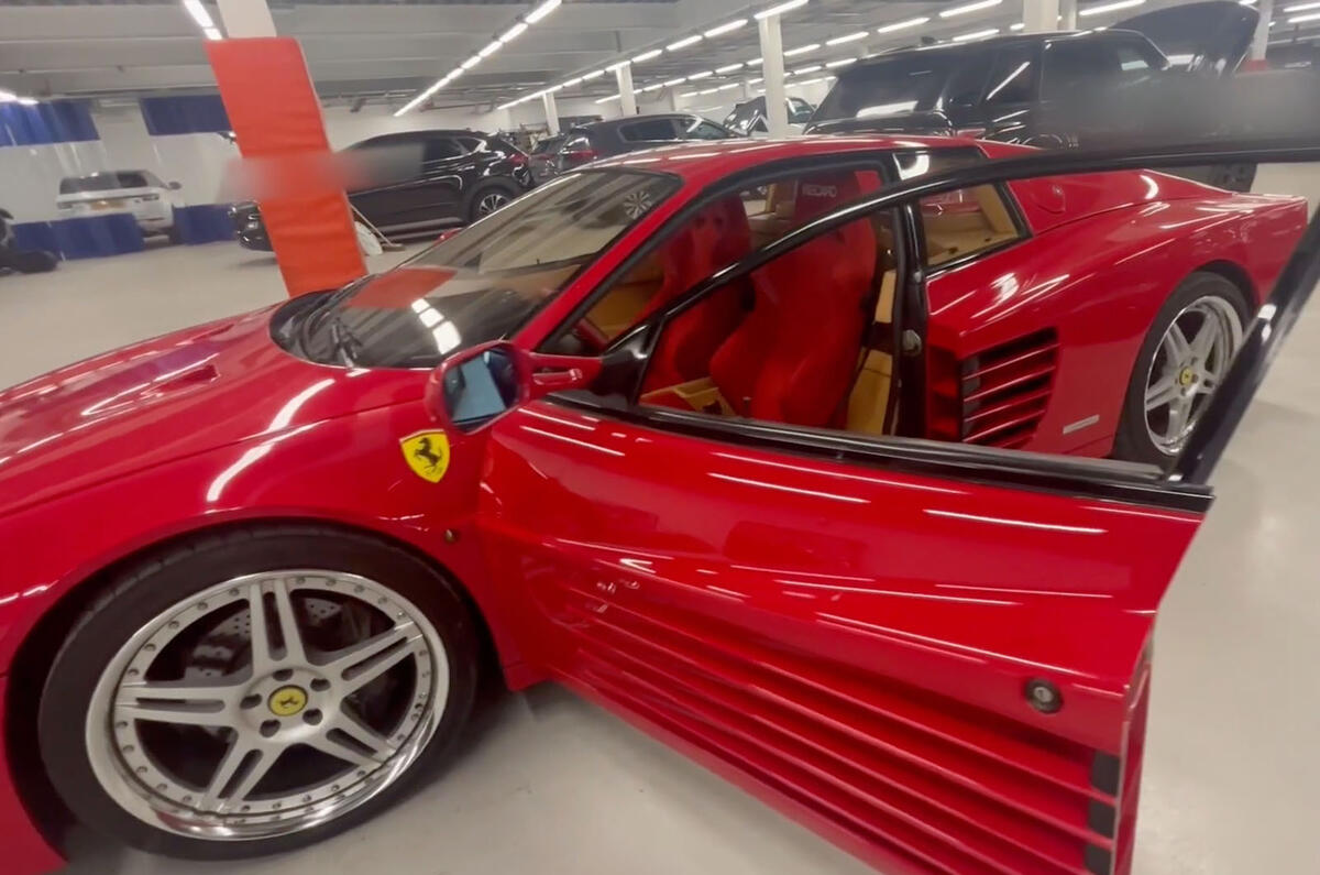 Recovered Ferrari 512M side Recovered Ferrari 512M side