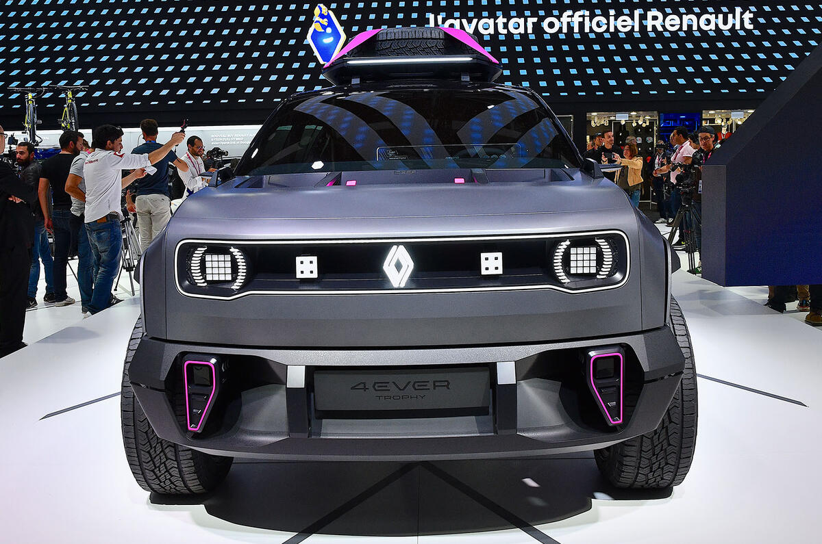 renault 4 concept paris motor show 02 front static