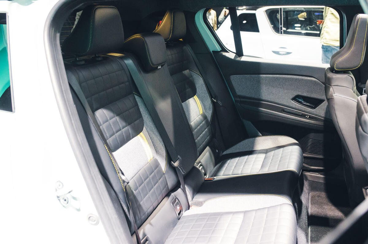 Renault 4 Paris motor show rear seats Renault 4 Paris motor show rear seats