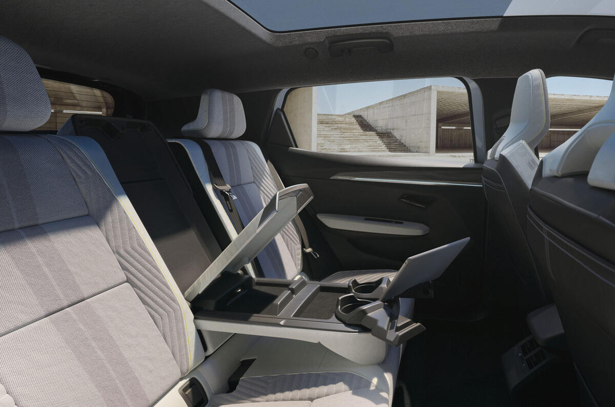 Renault Scenic E Tech interior rear Renault Scenic E Tech interior rear