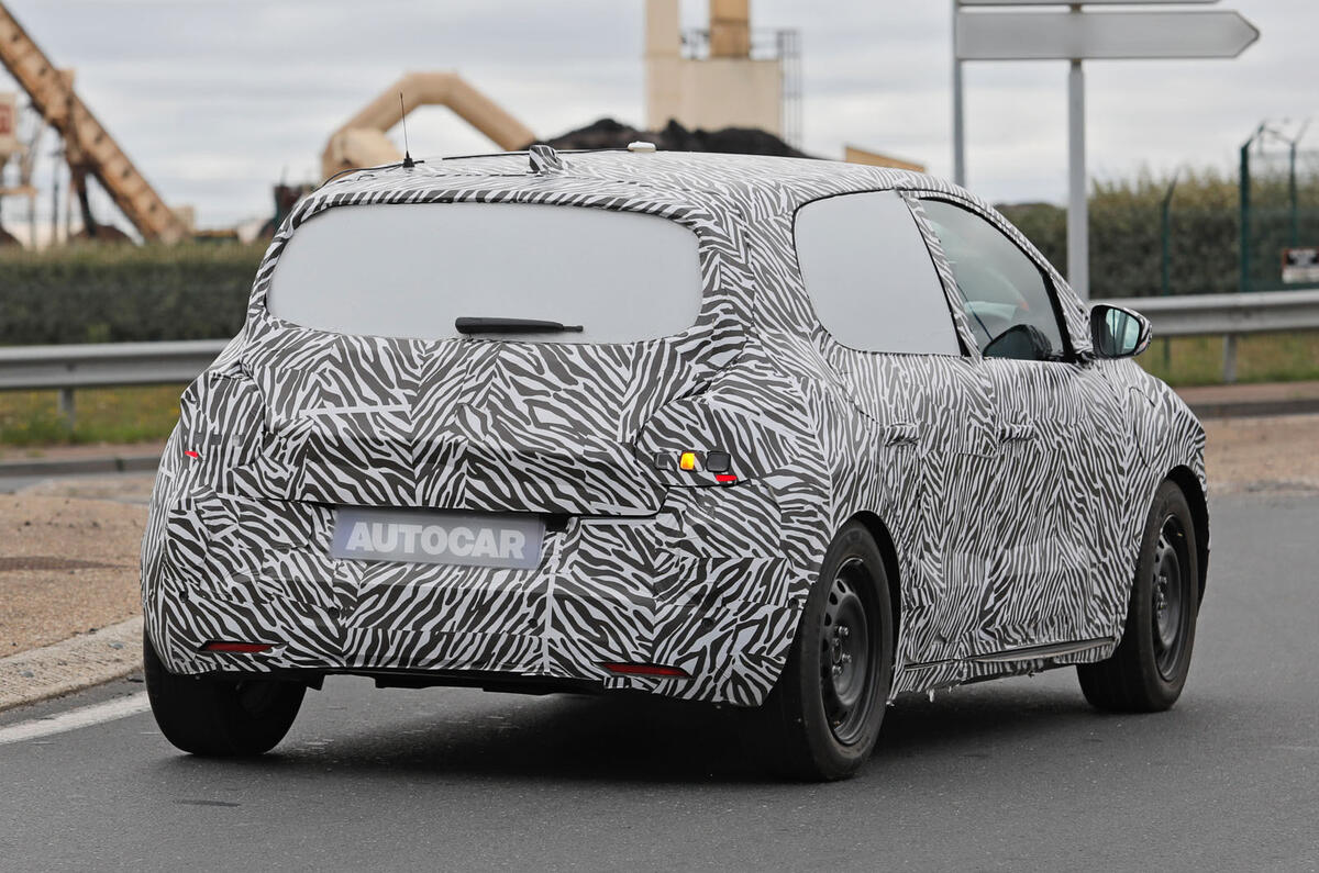 Renault Twingo camo rear quarter tracking Renault Twingo camo rear quarter tracking