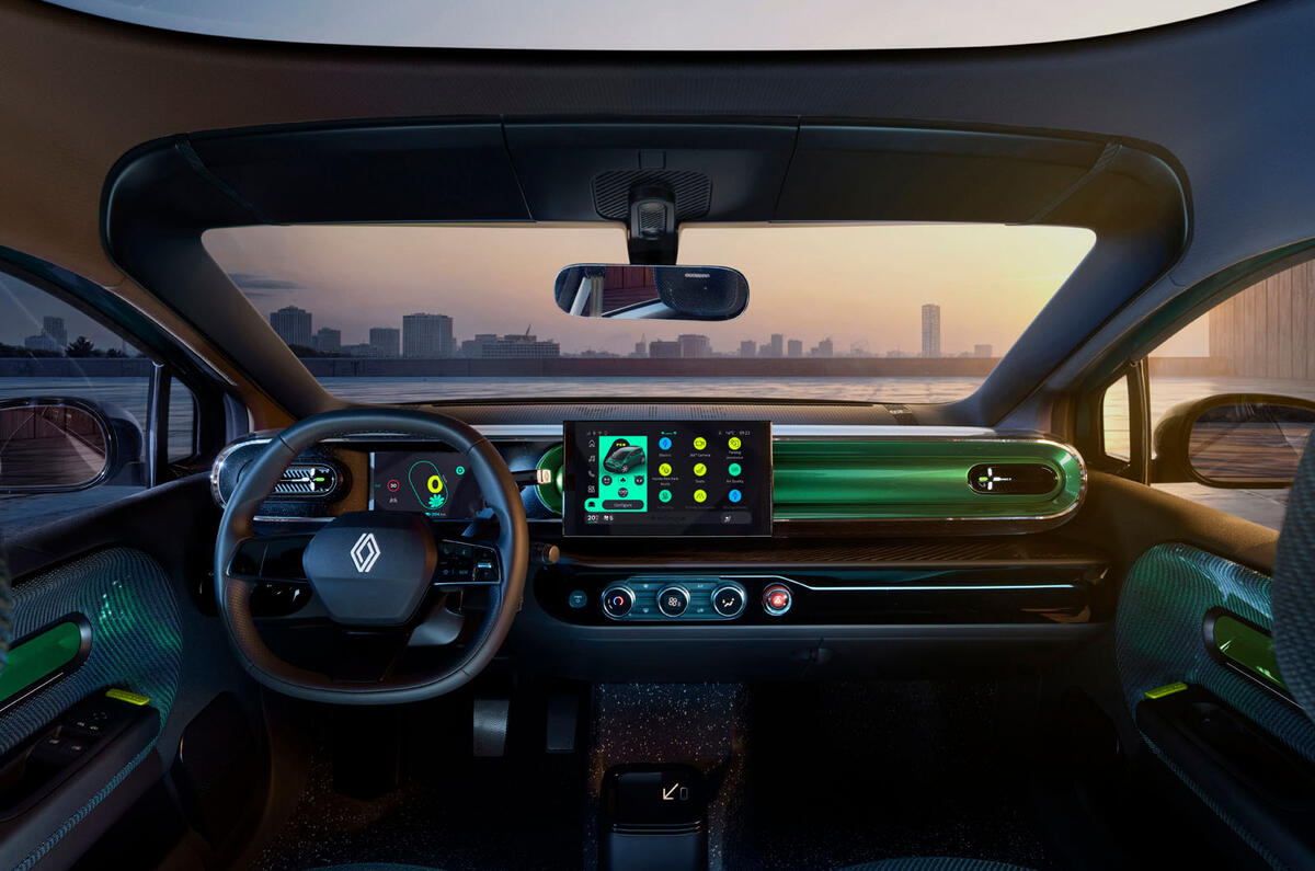 Renault Twingo Concept 2025 dashboard Renault Twingo Concept 2025 dashboard
