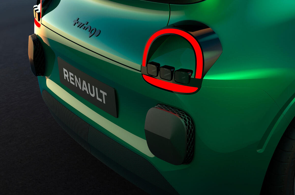 Renault Twingo Concept 2025 rear detail Renault Twingo Concept 2025 rear detail