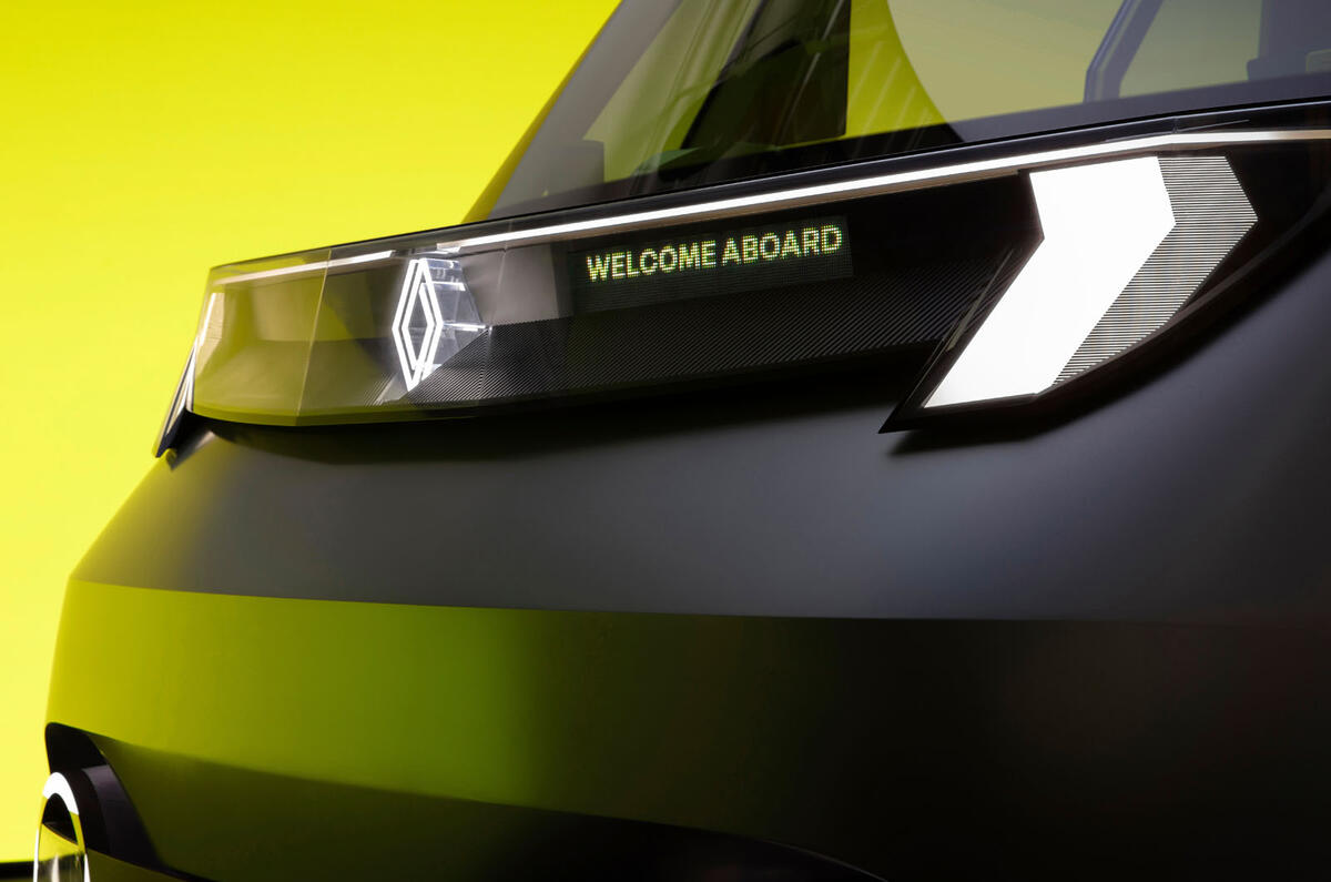 Renault ZFlexEVan Estafette DRL detail Renault ZFlexEVan Estafette DRL detail