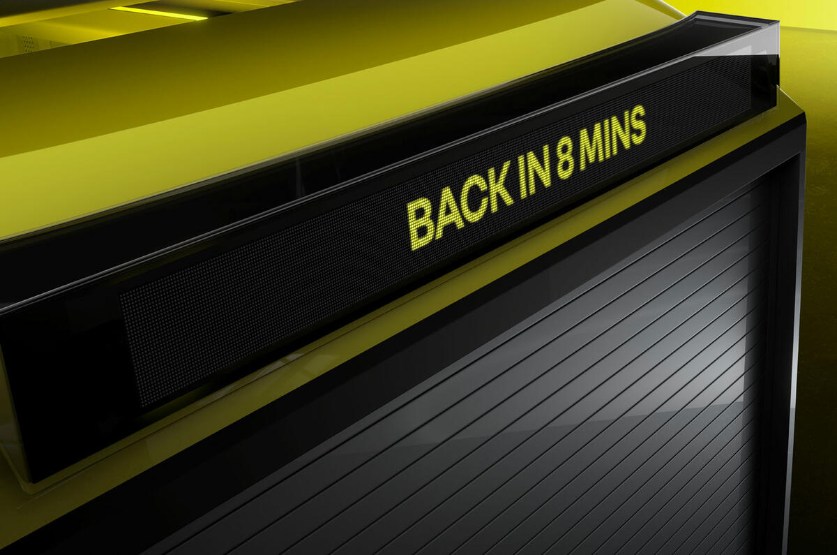 Renault ZFlexEVan Estafette sign Renault ZFlexEVan Estafette sign